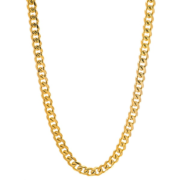 Men Necklace Chain Chunky Gold Silver Curb Link Boys Girls Fashion Hip Hop Rock